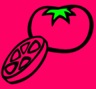 Dibujo Tomate pintado por EDURNE48