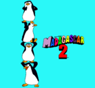 Dibujo Madagascar 2 Pingüinos pintado por pinguino