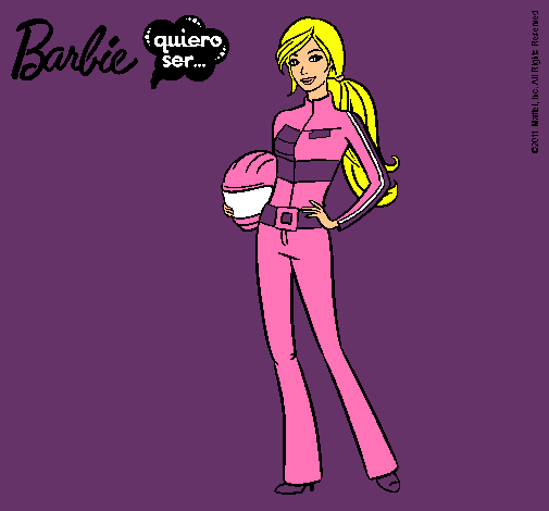 Barbie piloto de motos