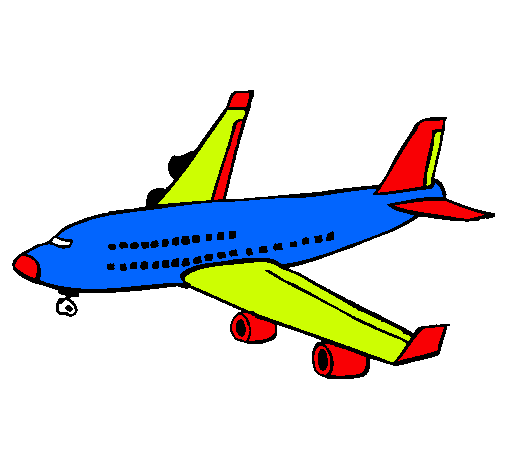 Dibujo Avión de pasajeros pintado por francovecc