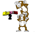 Dibujo Madagascar 2 Manson y Phil pintado por reykon