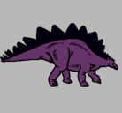 Dibujo Stegosaurus pintado por dsssgggtrf