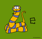 Dibujo Serpiente pintado por minni21