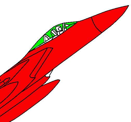 Dibujo Avión de caza pintado por lukas12