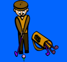 Dibujo Jugador de golf II pintado por 851356284454