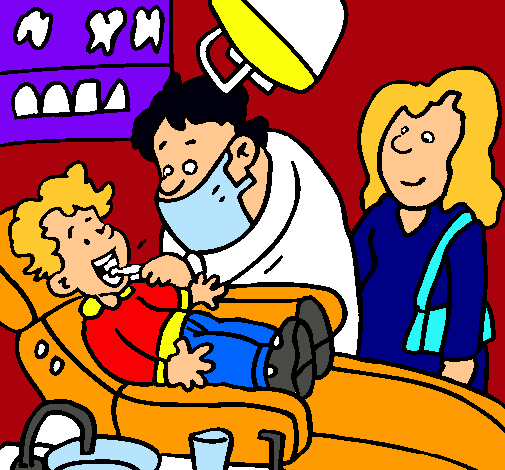 Niño en el dentista