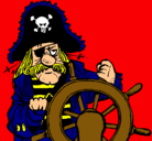 Dibujo Capitán pirata pintado por juanca10