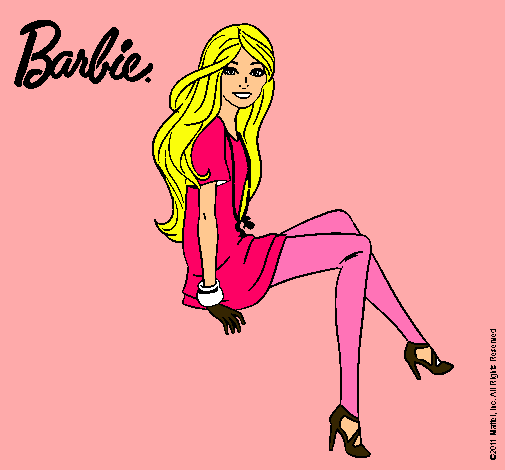 Barbie sentada