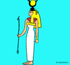 Dibujo Hathor pintado por pioooo