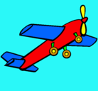 Dibujo Avión de juguete pintado por samuelito2