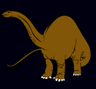 Dibujo Braquiosaurio II pintado por magu