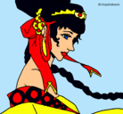 Dibujo Princesa china pintado por yolandafani6