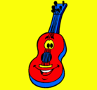 Dibujo Guitarra española pintado por gissel85