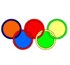 Dibujo Anillas de los juegos olimpícos pintado por xzsdawerthbn