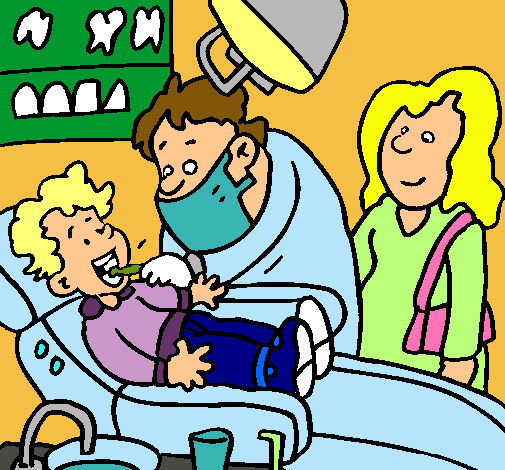 Niño en el dentista