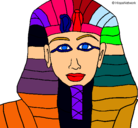 Dibujo Tutankamon pintado por mime