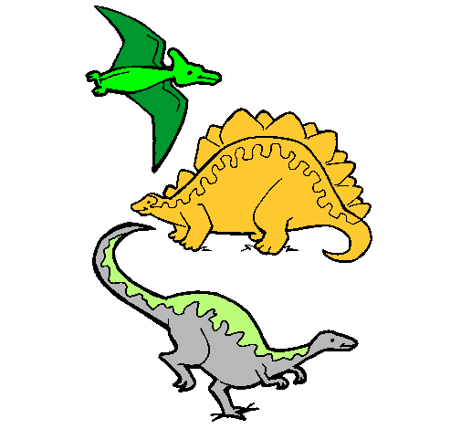 Tres clases de dinosaurios