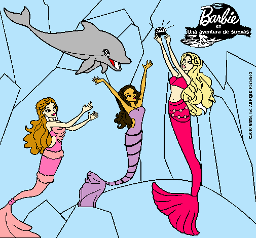 Barbie con la perla marina