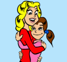 Dibujo Madre e hija abrazadas pintado por ireneecool