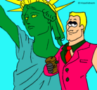 Dibujo Estados Unidos de América pintado por jeae