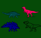 Dibujo Dinosaurios de tierra pintado por issmael