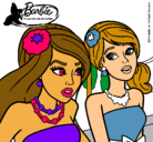 Dibujo Barbie y su amiga pintado por Alioli88