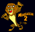 Dibujo Madagascar 2 Alex pintado por Qkique