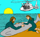 Dibujo Rescate ballena pintado por ABBI