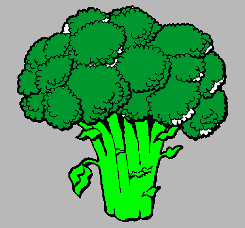 Dibujo Brócoli pintado por MarinaR