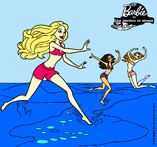 Dibujo Barbie de regreso a la playa pintado por vlentinita