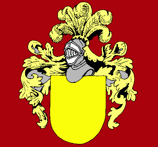 Escudo de armas y casco