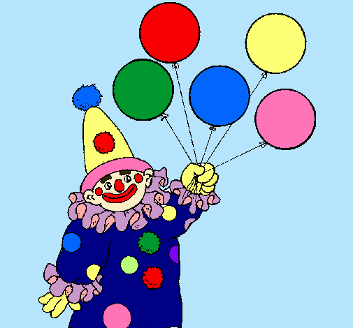 Payaso con globos