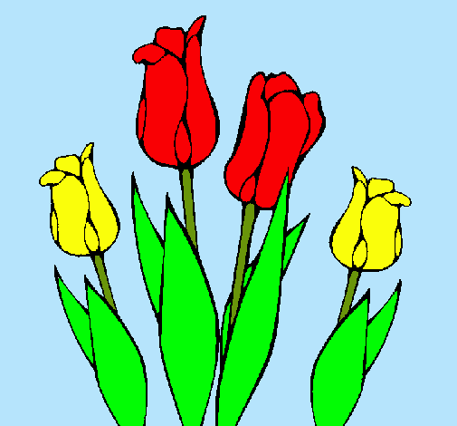 Dibujo Tulipanes pintado por mahdiak