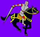 Dibujo Caballero a caballo IV pintado por juanca10