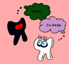 Dibujo Conversación de dientes pintado por tw456