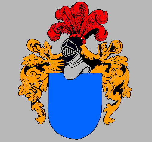 Escudo de armas y casco