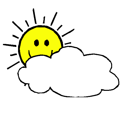 Dibujo Sol y nube pintado por gissel85