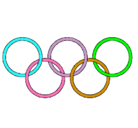Dibujo Anillas de los juegos olimpícos pintado por PINQUI