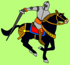 Dibujo Caballero a caballo IV pintado por vfrgt
