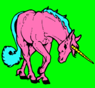 Dibujo Unicornio bravo pintado por pokexperta