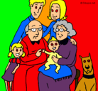 Dibujo Familia pintado por galatea