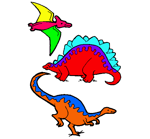 Tres clases de dinosaurios