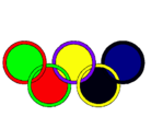 Dibujo Anillas de los juegos olimpícos pintado por khtdwasdfghj