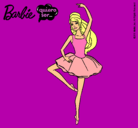 Dibujo Barbie bailarina de ballet pintado por carco