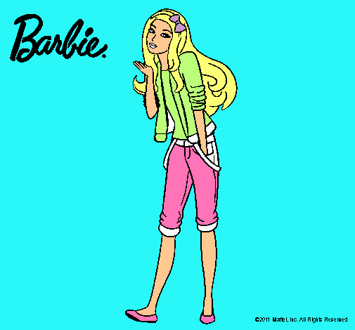 Barbie con look casual