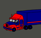Dibujo Camión tráiler pintado por OPTIMUS 