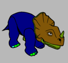 Dibujo Triceratops II pintado por mishelle