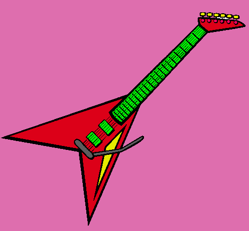 Dibujo Guitarra eléctrica II pintado por luly_de_balles