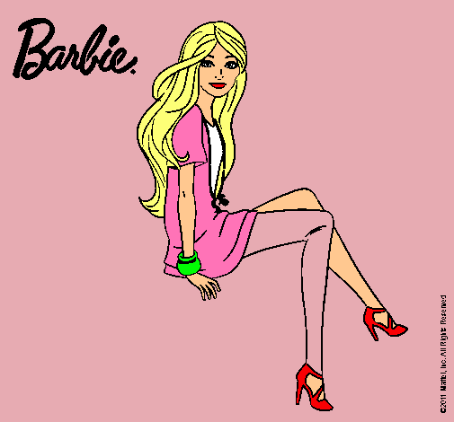 Barbie sentada