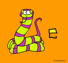 Dibujo Serpiente pintado por fefe